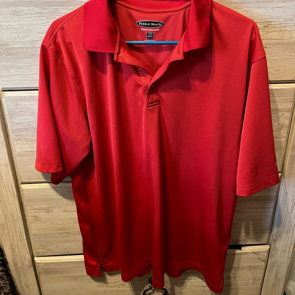 Pebble Beach large collared t-shirt